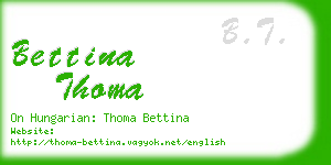 bettina thoma business card